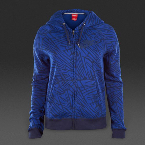 Nike Sportswear Rally Full-Zip AOP Hoody Obsidian for Women